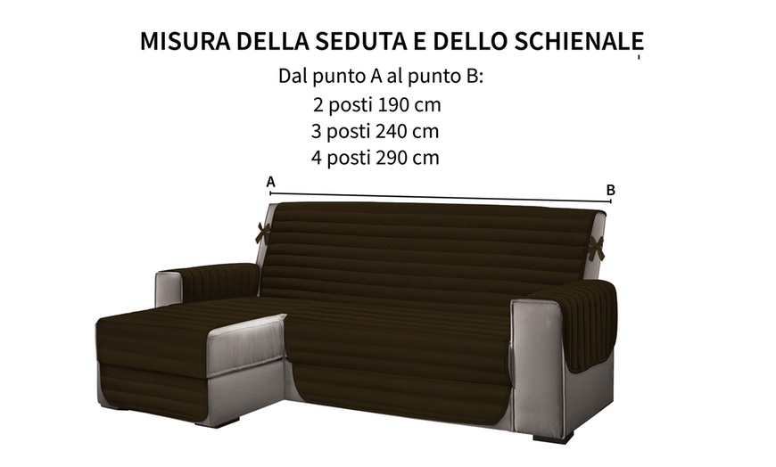 Image 14: Copridivano con penisola