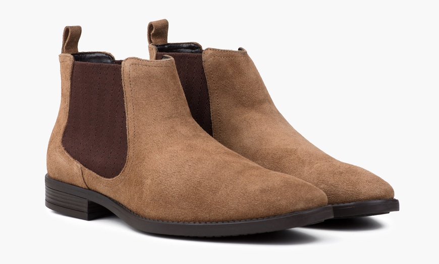 Image 2: Redfoot Men's Suede Chelsea Boots