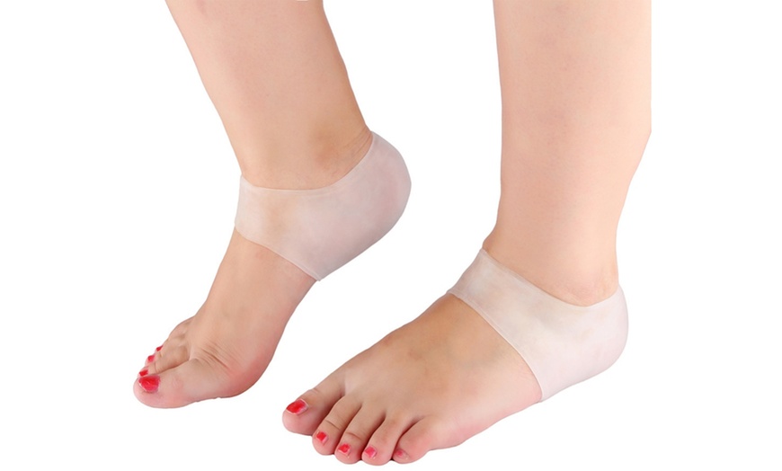 Image 7: One, Two or Three Pairs of Silicone Gel Heel Ankle Sleeves