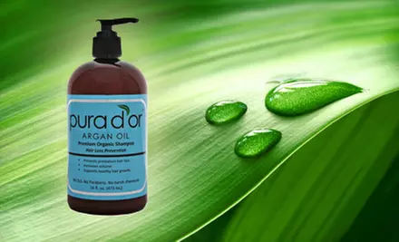 $19 for Pura D'or Premium Organic Hair-Loss-Prevention Shampoo with Shipping Included ($42 Total Value) - Primary Image