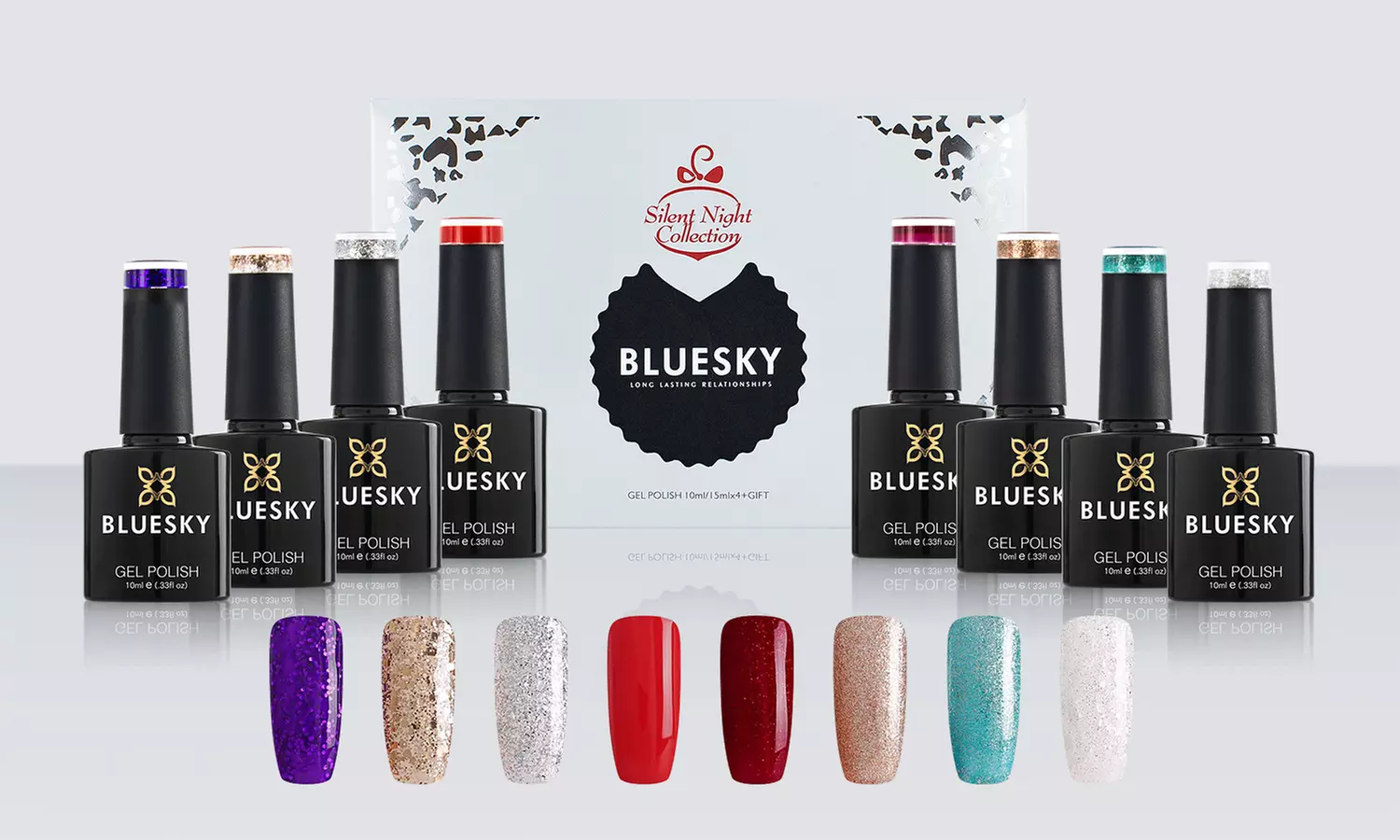 Limited Edition Bluesky Gel Polish Christmas Sets with Gifts - Primary Image