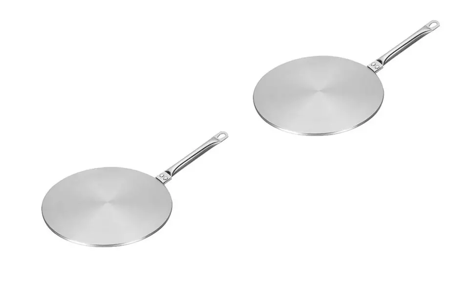 1 ou 2 adaptateurs en acier inoxydable pour plaque à induction