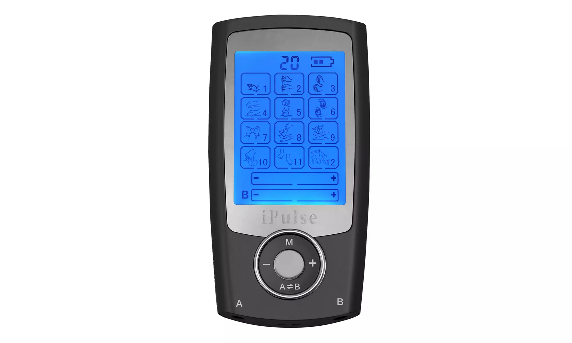iPulse TENS and Electric Muscle Stimulator Plus 10 Replacement Pads - Second Medium