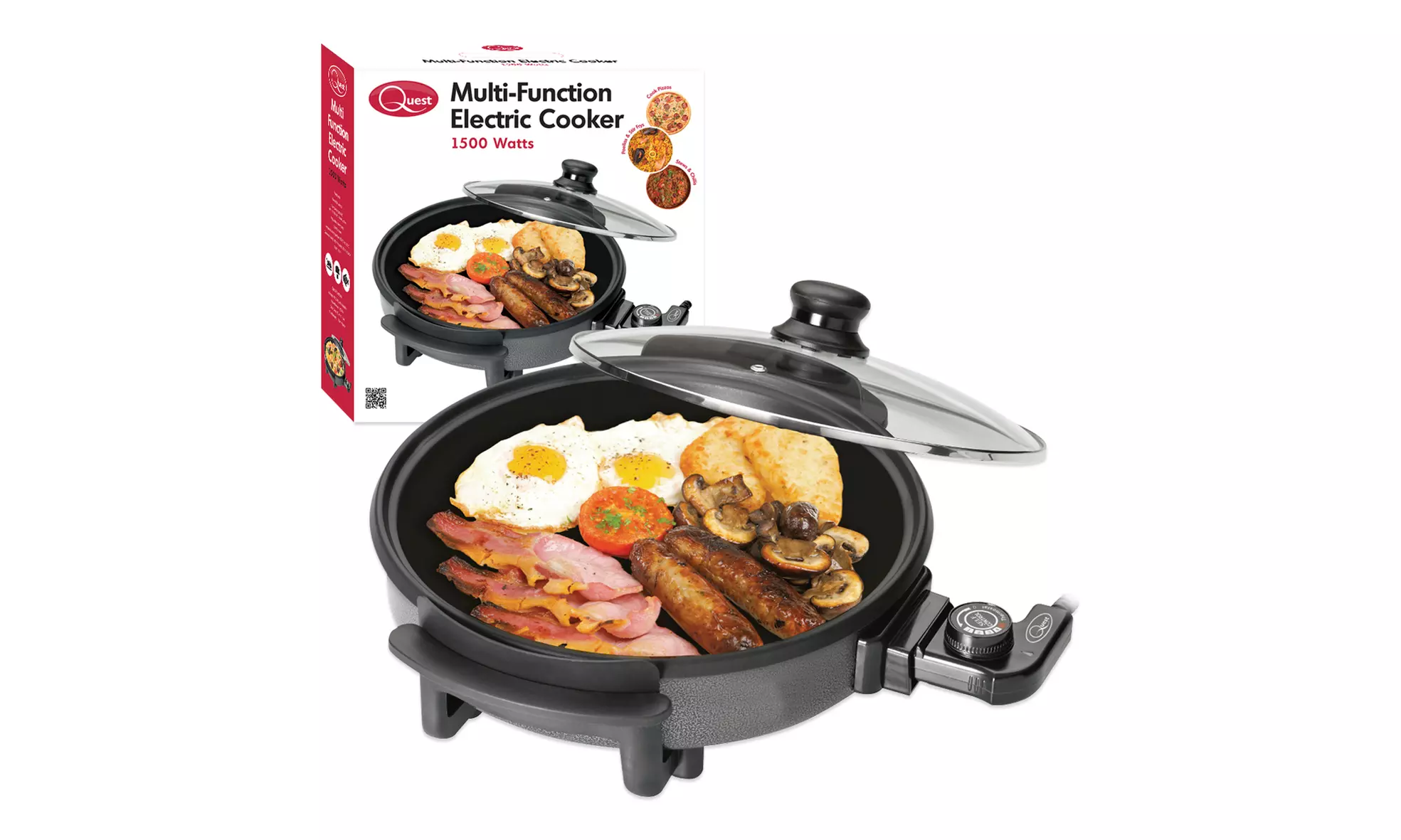 Quest Multi-Function Electric Cooker 1500W for £14.99 (63% Off) - Primary Image