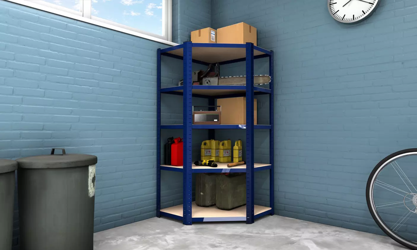 Étagère de rangement polyvalente en métal pour le stockage de charges lourdes, de la marque JT2D, livraison offerte - Primary Image