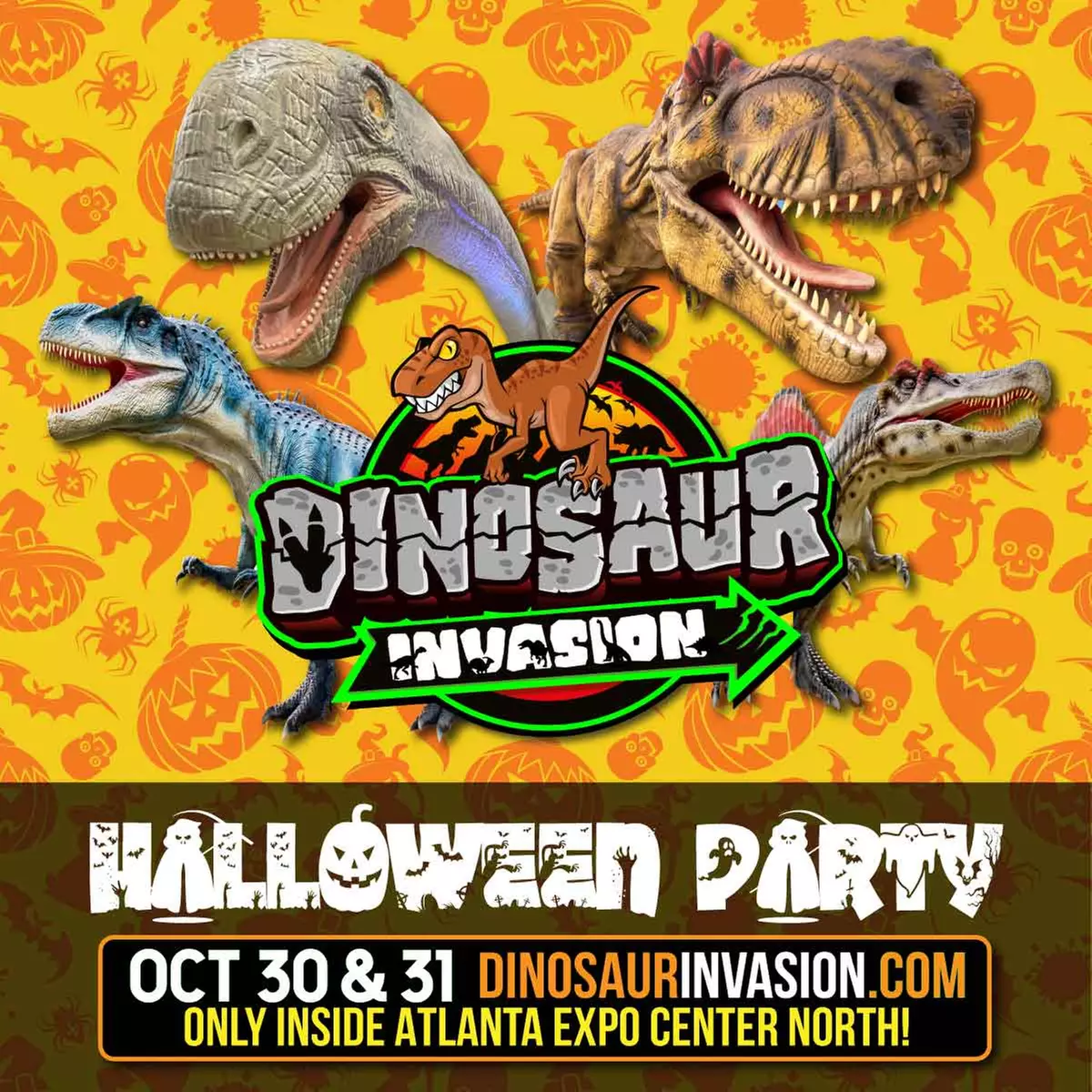 

$14 for Admission for One to Dinosaur Invasion on October 30 or October 31 ($19 Value)
 - Second Medium