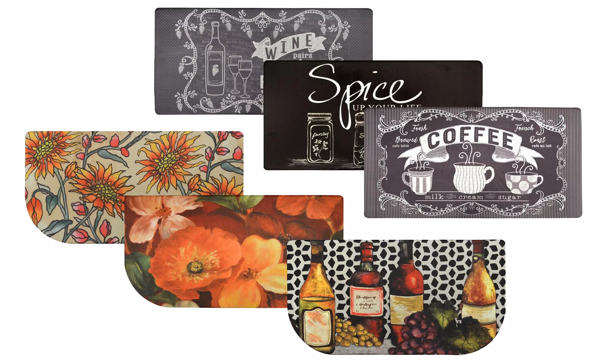 Nicole Miller 20"x39" Anti-Fatigue Embossed Kitchen Mat  - Primary Image
