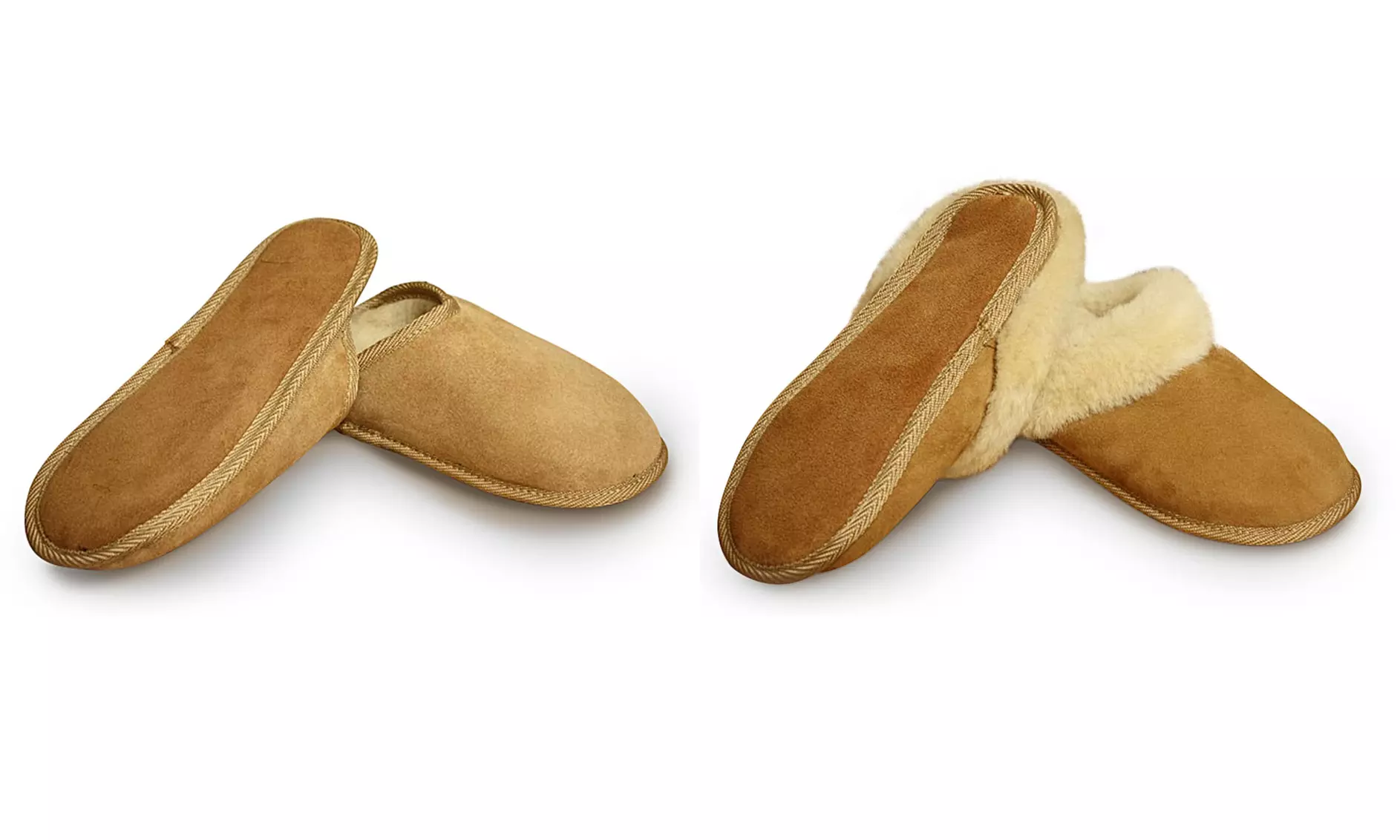 Handgemachte Lammfell-Hausschuhe im Modell und Größe nach Wahl - Primary Image