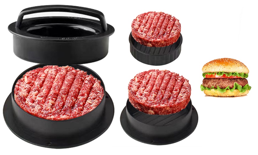 Image 1: Three in One Burger Stuffed Maker