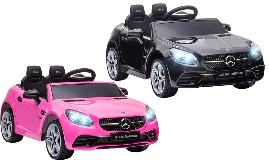 Image 1: HOMCOM Benz SLC 300 Licensed Kid's Electric Car