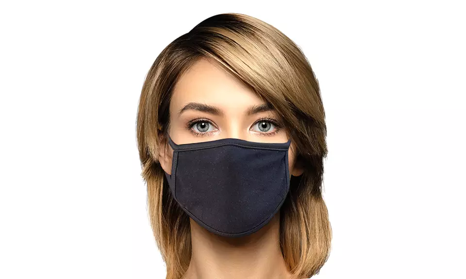 Pack de 3 ou 5 masques en coton noir - Primary Image