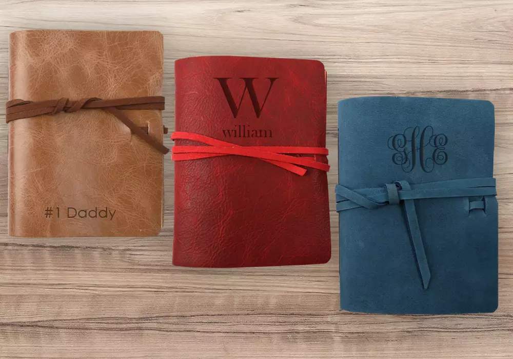 Genuine Leather-Bound Journal from Monogram Online (Up to 75% Off)   - Primary Image