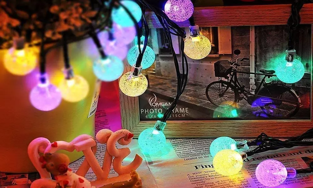 Solar-Lichterkette mit 20 LED-Leuchten