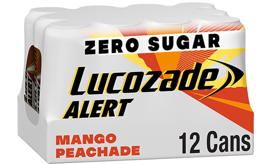 Image 2: Lucozade Alert Zero Sugar Mango Peachade Sparkling Drink 500ml