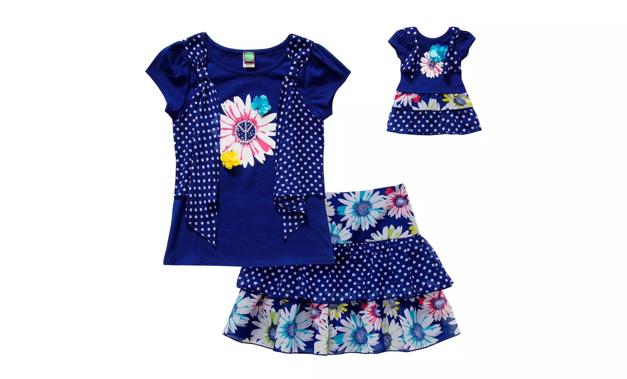 Dollie & Me Girls' 2-Piece Sets or Dresses with Matching Doll Clothes. Multiple Styles from $24.99–$28.99. Free Returns. - Second Medium