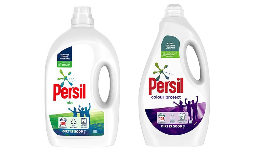 Image 1: One or Two Persil Laundry Washing Liquid Detergents 2.835L 105W