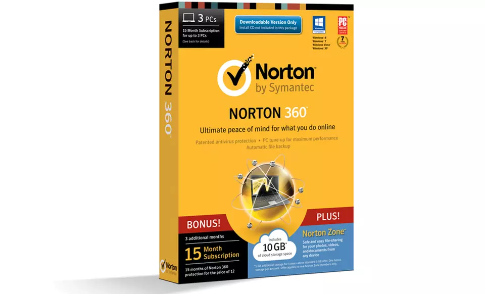 Norton 360 for 3 PCs with Norton Zone﻿ - Primary Image
