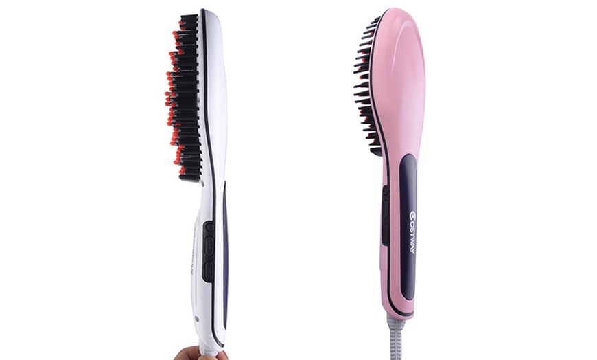 Image 2: Hair Straightener Brush