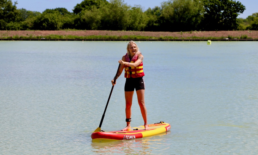 Image 3: Paddleboarding with Board Hire at West Country Water Park