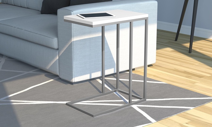 Contemporary C-Shaped End Table | Groupon