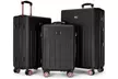 Three-Piece Luggage Set Hard Shell ABS With TSA Lock - Second Medium