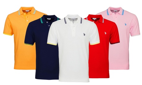 Polo da uomo U.S. Polo ASSN in cotone, disponibili in vari colori e taglie