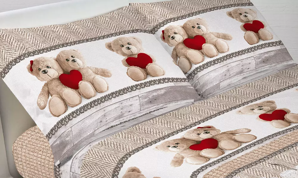 Completo Lenzuola 100% cotone Made in Italy Co.Ingros.Tex