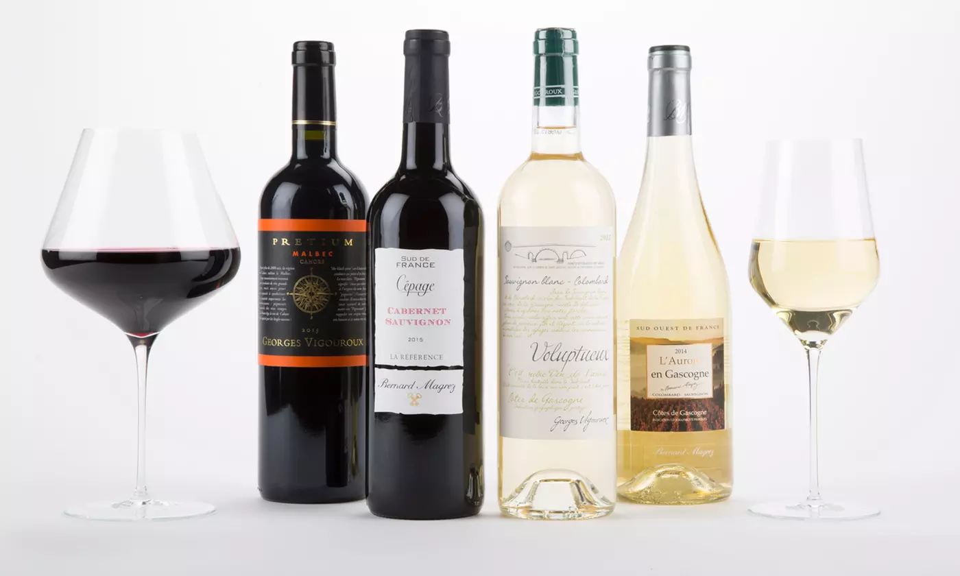 $59 for Four Bottles of French Wine with Shipping and Corkscrew Included from Wine Insiders ($149.90 Value) - Primary Image