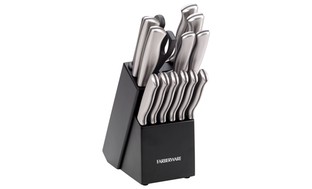 Farberware Stamped Stainless Steel Knife Block Set (15-Piece)