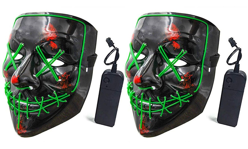 Image 13: The Purge Halloween LED Mask