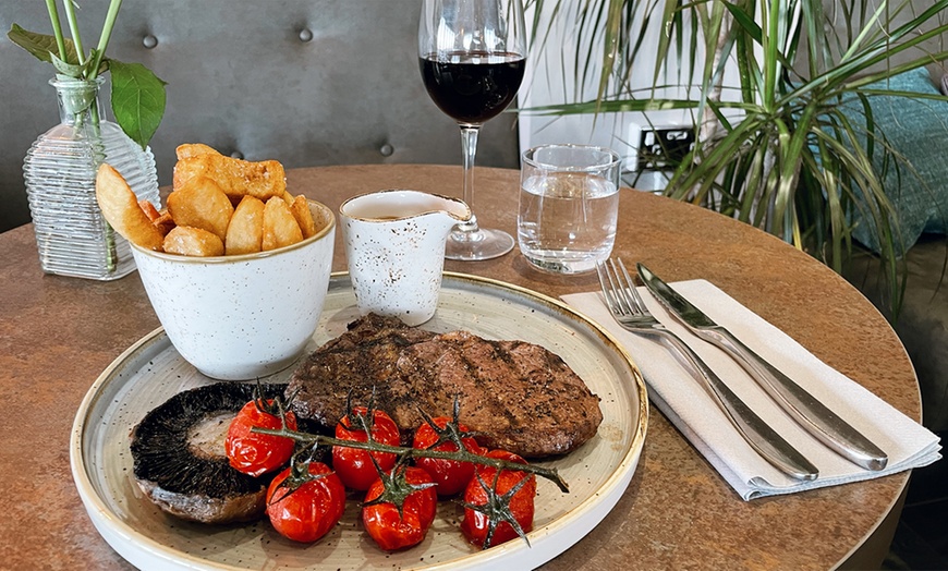 Image 1: 8oz Sirloin Steak with Wine at Skylark Golf and Country Club