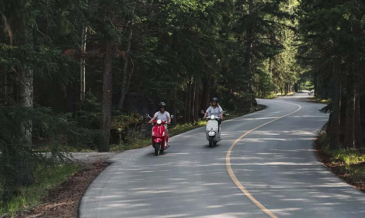 Half-Day Piaggio Scooter Rental for One, Two, or Four at Banff By Scooter Ltd. (Up to 46% Off) - Primary Image