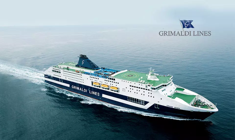 Buono sconto del 30% o del 40% sull'acquisto dei collegamenti marittimi Grimaldi Lines - Primary Image