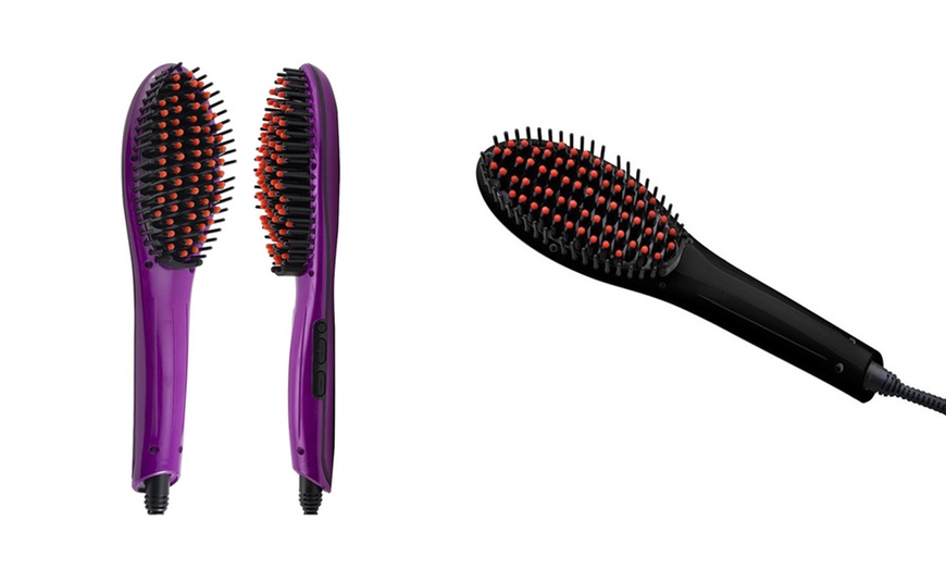 Image 11: Electric Hair Straightening Brush