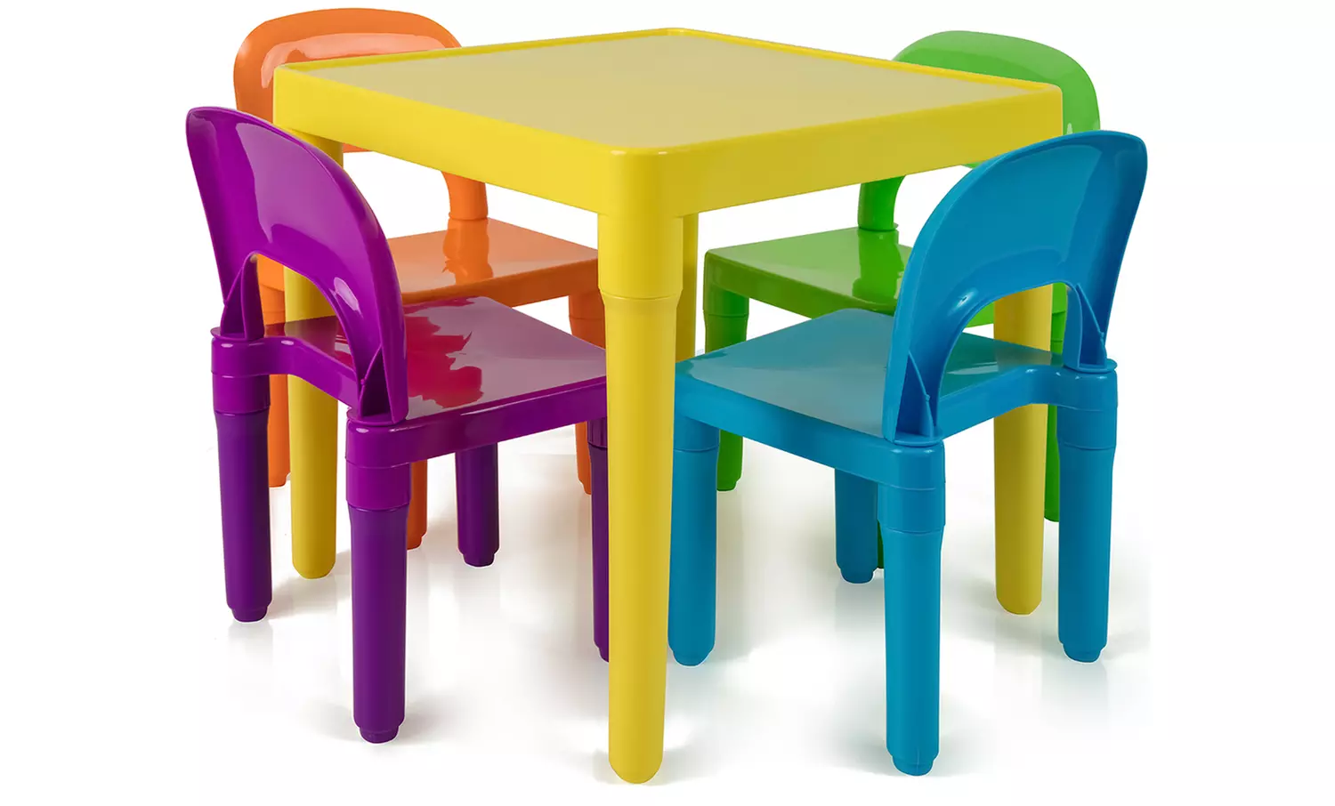 Oxgord Kids' Table and Chair Play Set (5-Piece) - Second Medium