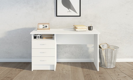 Scrivania Whitney Dmora con 3 cassetti disponibile in 3 colori