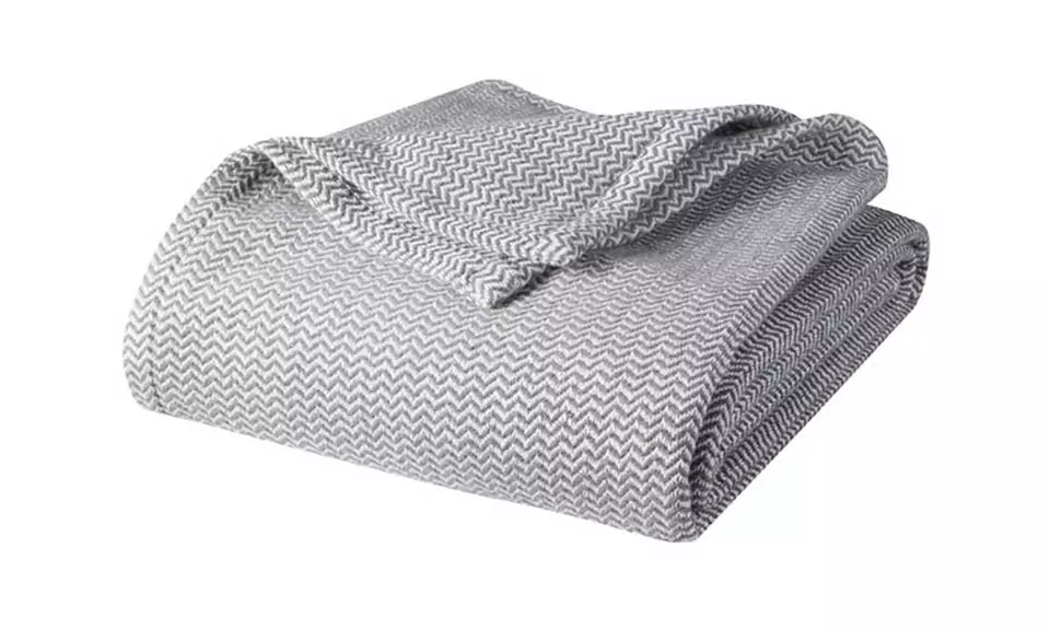 Bibb Home 100% Organic Cotton Weave Blanket - Second Medium