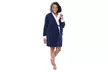 Alexander Del Rossa Women's Sherpa-Fleece Hooded Robe. Plus Sizes Available. - Second Medium