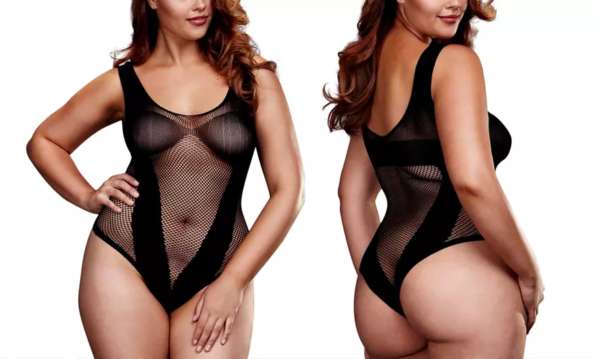 Image 5: Plus Size Bodystockings
