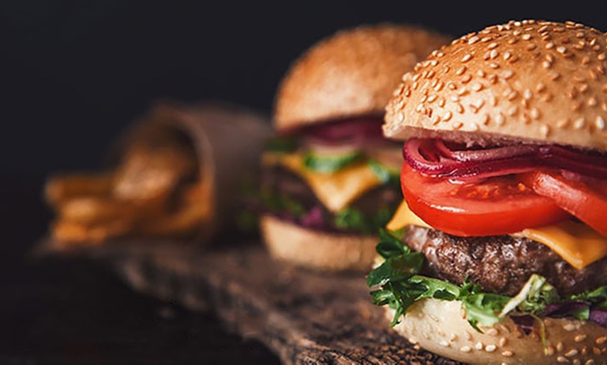 Image 1: Burger and a Beer