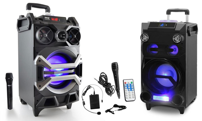 pyle portable karaoke sound system