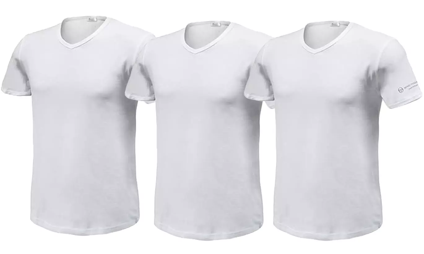 3, 6 o 12 maglie con scollo a V Sergio Tacchini