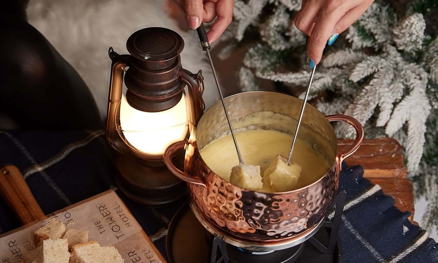 Image 2: Delicious Fondue for Up to 6 to Share in the Alpine Lodge, Tower Bridge (Up to 34% Off)