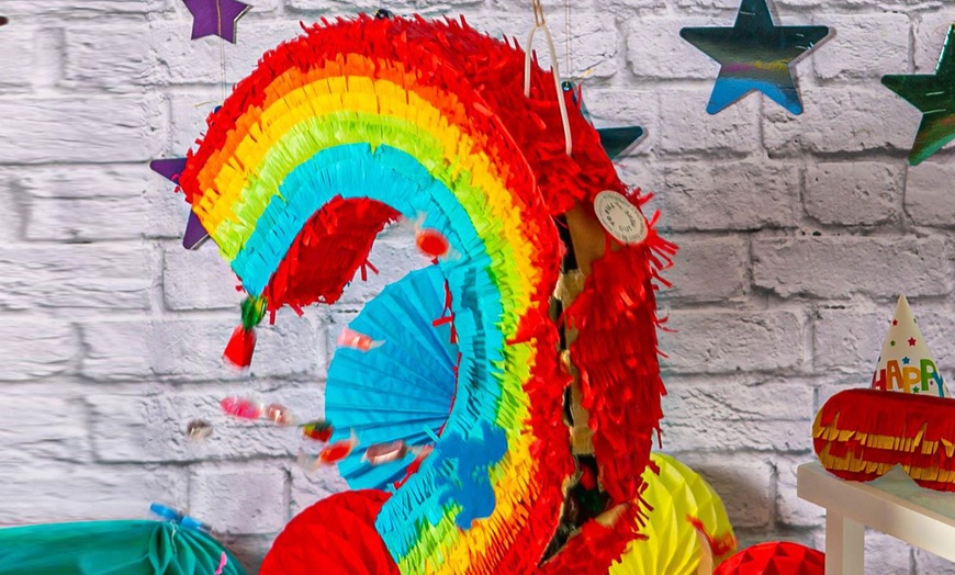 Image 22: Colourful Pinata with Pull String