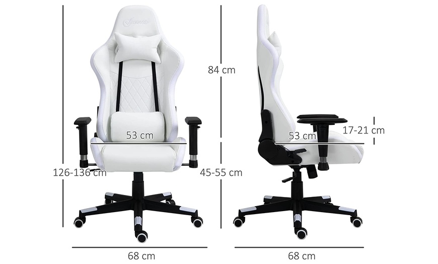 Image 4: Vinsetto LED Gaming Chair