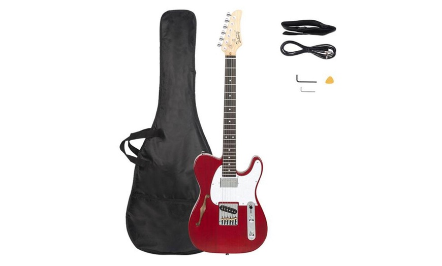 Image 27: Glarry GTL Semi-Hollow Electric Guitar