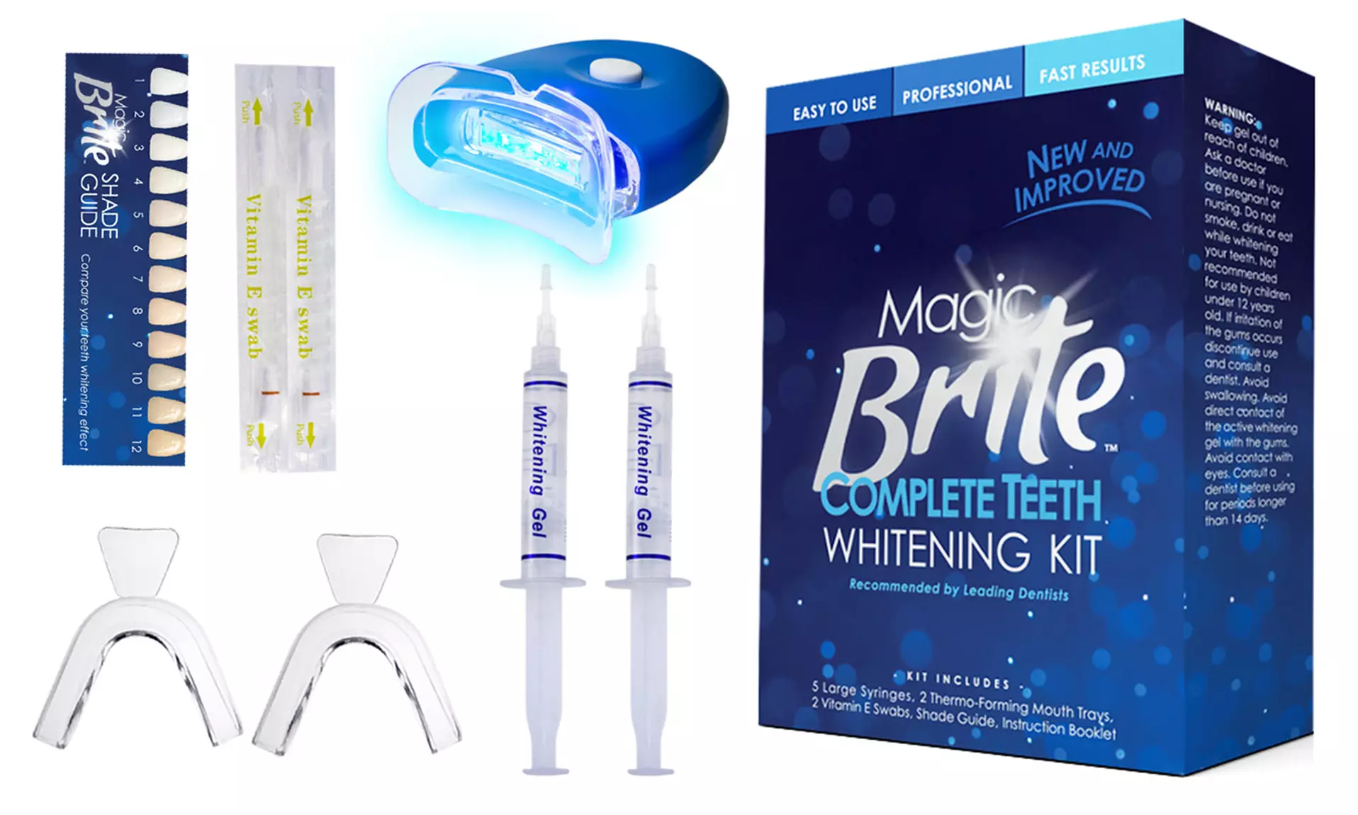 MagicBrite At-Home Teeth Whitening Kit (11-Piece) - Second Medium