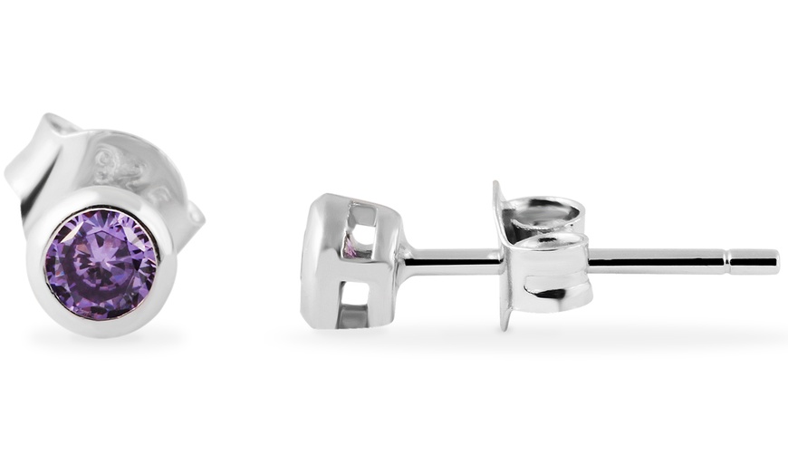 Image 11: 1, 2 ou 3 boucles d'oreilles goujons en argent sterling pour enfants
