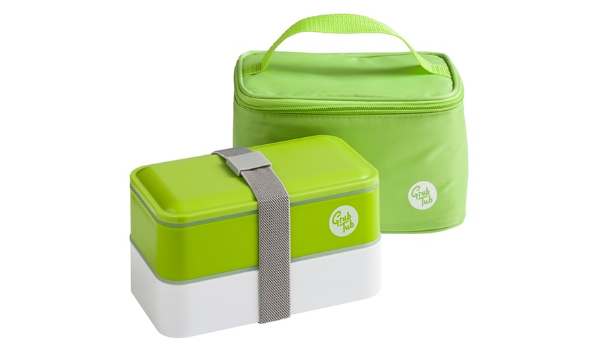 Image 1: Grub Tub Lunch Box Set 