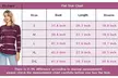 Women Long Sleeve Crewneck Casual Side Split Pullover Tops - Second Medium